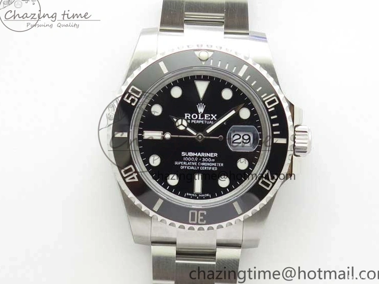 1229 Submariner 116610 LN Black Ceramic 316L Steel Noob 1:1 Best Edition V10. Stretchable 2865